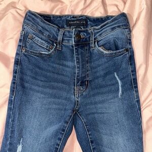 Aeropostale Women's Classic Blue Skinny Jeans